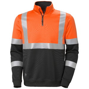 Sweater Addvis, Hi-Vis, CL1, halfzip, orange 2XL, Helly Hansen Workwear