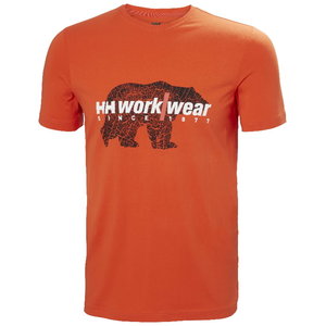 Marškinėliai Graphic, oranžinė, HELLYHANSE