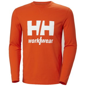 T-paita HHWW, pitkähihainen, oranssi, Helly Hansen WorkWear