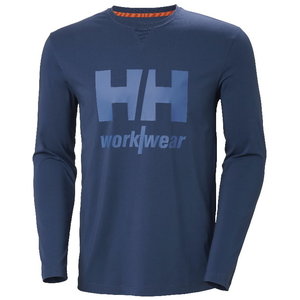 T-särk HHWW long sleev, dark blue, HELLYHANSE