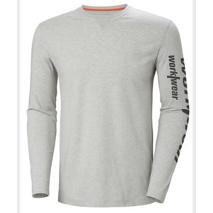 T-särk HHWW pikk varrukas, hall 2XL, Helly Hansen WorkWear