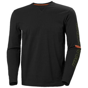 T-shirt Graphic long sleeve, black S, Helly Hansen Workwear