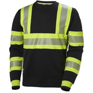Sweater ICU Hi-Vis, CL1, crewneck, yellow/black, HELLYHANSE