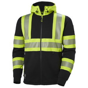 Dressipluus Icu kapuutsiga kõrgnähtav CL1, kollane/must M, Helly Hansen WorkWear