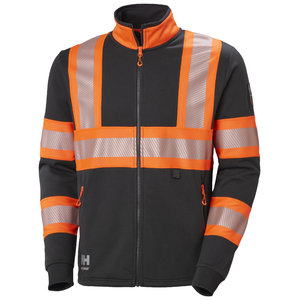 ZIP SWEATSHIRT ICU, HI-VIS CL 1, orange/black XS, Helly Hansen Workwear