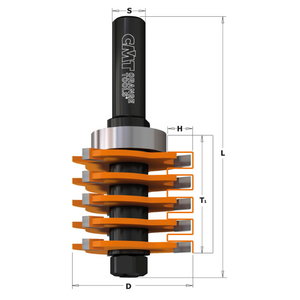 Finger joint bit HW T1=12-40 D=47,6 H=9,5 L=97 S=12,7 Z3