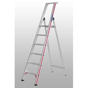 Step ladder with platform,10 steps, single-sided accessible 8026, Hymer