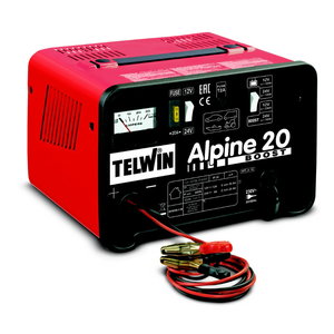 Akkulaturi Alpine 20 Boost ampeerimittarilla varustet 12/24V, Telwin