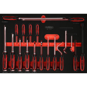 Atsuktuvų ir kablių komplektas, 19 vnt., KS Tools