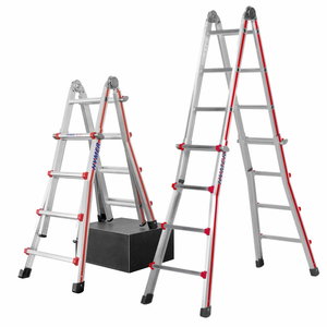 Telescopic ladder 4x5 steps, 2.90 – 5.14m 8142, Hymer