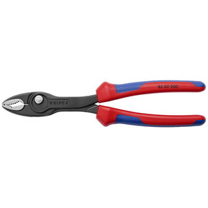 Gripping pliers TwinGrip, D22mm, 200mm, comfort handle, Knipex