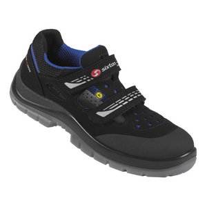 Safety sandals Miami Modular,  black/blue, S1 ESD SRC, SIXTON