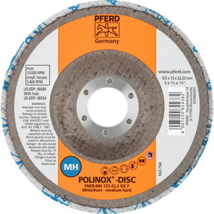 POLINOX diskas PNER-MH  125-22,2 C FINE 