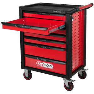RACINGline BLACK/RED tool cabinet, 7 drawers,598 tool set, KS Tools