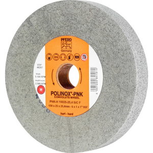 Slīpakmens disks POLINOX PNK-H 15025-25,4 SIC F, Pferd