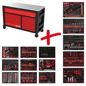 Performanceplus workshop tool trolley set P45 with 950 tools 