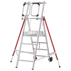 Platform ladder 8 steps, 3,10m, ProTect 8483
