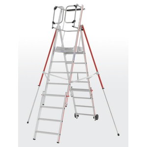 Platform ladder 8 steps, 2,36-3,06m ProTect 8484, Hymer