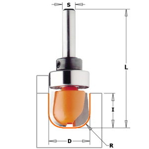 BOWL & TRAY BIT W/BRNG HW S=6,35 D=19 X16 