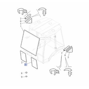 CAB GLASS ASSY 