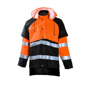 Rain jacket for forest work 858 orange/black L, Dimex