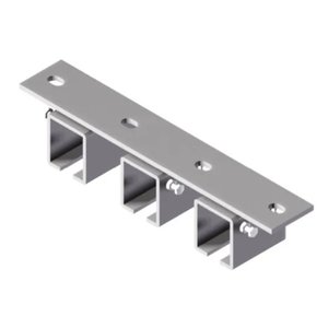 Ceiling rail connector 3-way, for triple rail 30 x 35mm