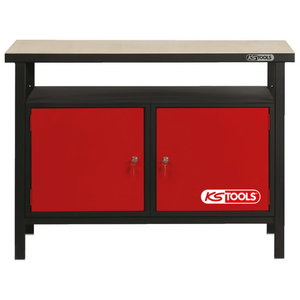 Workbench, 2 doors, 840x1200x600mm 