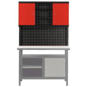 rear wall system for workbench 710x1200x200mm 