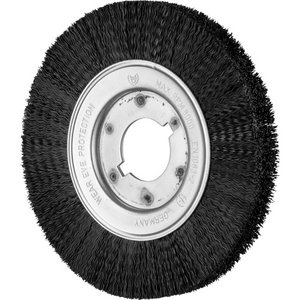 Diskinis vielinis šepetys RBU Nylon 150x16/12mm 0,4mm, Pferd