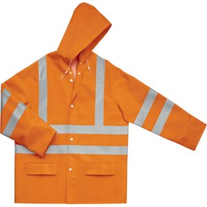 Product image of: Rain coat 900VESHV, hi-vis CL3, orange 3XL, Delta Plus