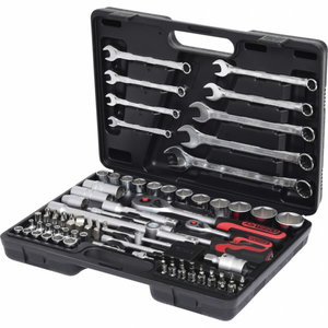 1/4"+1/2" galinių raktų komplektas 82pcs