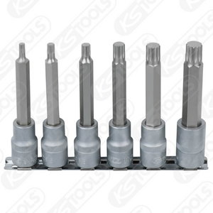 1/2´´ kärkihylsysarja XZN, pitkä, 6-os, M5-M14, KS Tools