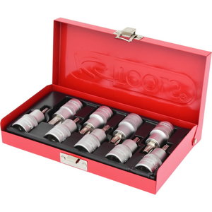 Muciņu komplekts 1/2" Torx 9 gab. TX20-TX60, KS Tools
