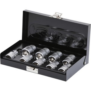 Muciņu komplekts 1/2" Torx E10-E24, 9 gab., KS Tools