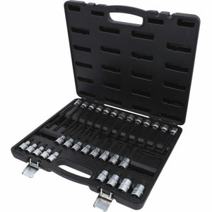 1/2´´ bit socket set for hexagon socket screws, 30 pcs 