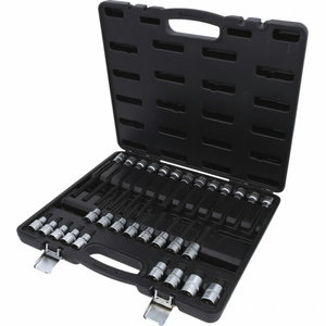 1/2&acute;&acute; bit socket set for hexagon socket screws, 30 pcs 
