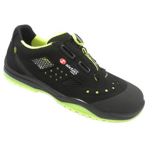 Safety sandals Meneito BOA Ritmo, black/yell, S1P ESD SRC, Sixton Peak