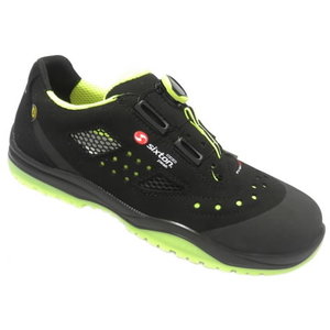 Safety sandals Meneito BOA Ritmo, black/yell, S1P ESD SRC 43, Sixton Peak