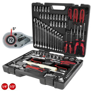 1/4”-1/2” CHROMEplus® Universal tool kit set, 97 pcs. 