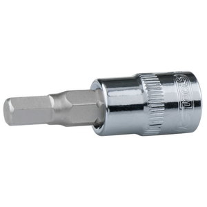1/4" CHROME Bit socket hexagon 2mm