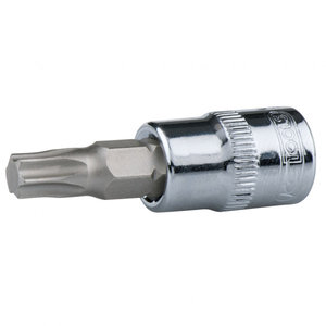 Product image of: 1/4" CHROME+ muciņa ar uzgali, Torx 7 pcs T10-T40, KS Tools