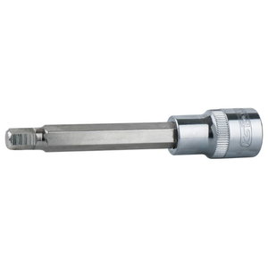 Otsakupadrun pikk Hex  1/2" CHROMEplus, riputussildil 6mm
