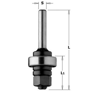Kotas griovelių frezai S=8 L=26/61 su guoliu, CMT