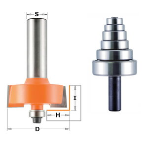 Frēzes asmens ar gultni TCT S=8 D=34,9X12,7, CMT