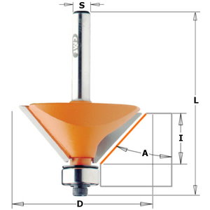 пальчиковая фреза 45&deg; HM S=8 D=45, CMT