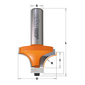 пальчиковая фреза HM S=8 D=16,7 R=2, CMT