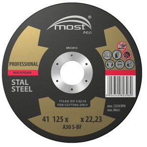 Pjovimo diskas metalui 125x1,6mm PRO 41, MOST