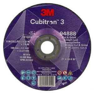 Pjovimo ir šlifavimo diskas plienui Cubitron 3 T27 P36+, 3M