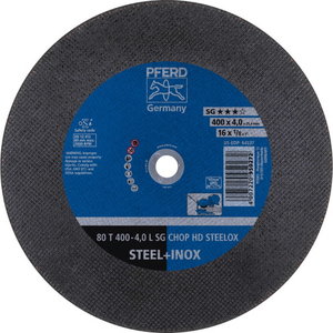 Diskas 400x4,0/25,4mm L SG CHOP HD STEELOX 80 T, Pferd