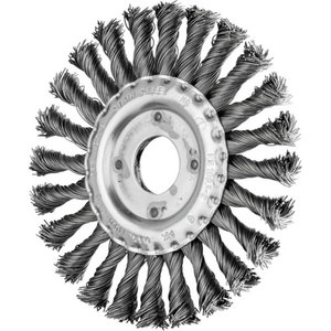 Wheel brush RBG Steel, 10pcs in pack 125x12x22,2mm 0,5mm, Pferd